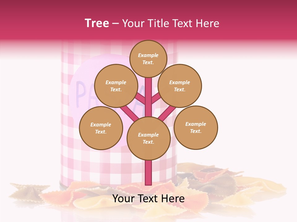 Pasta Bow Utensil PowerPoint Template