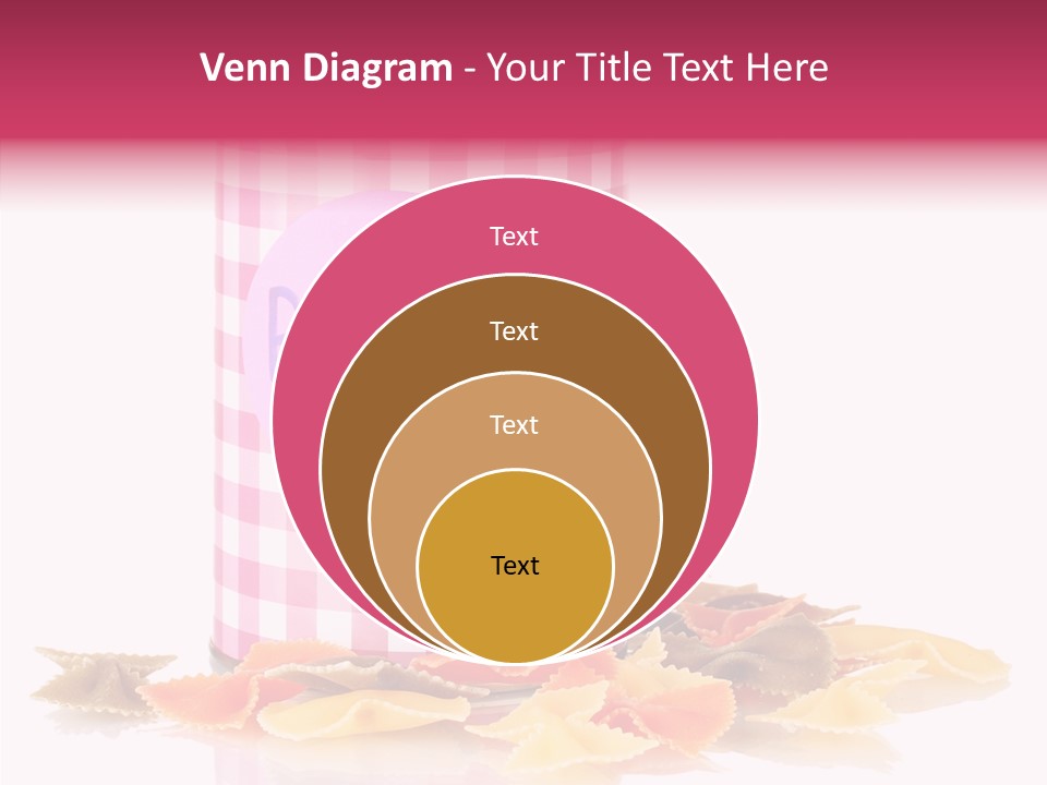 Pasta Bow Utensil PowerPoint Template