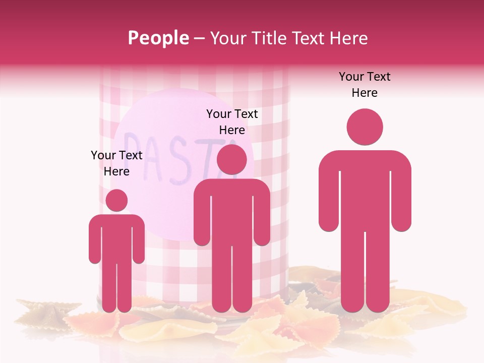 Pasta Bow Utensil PowerPoint Template