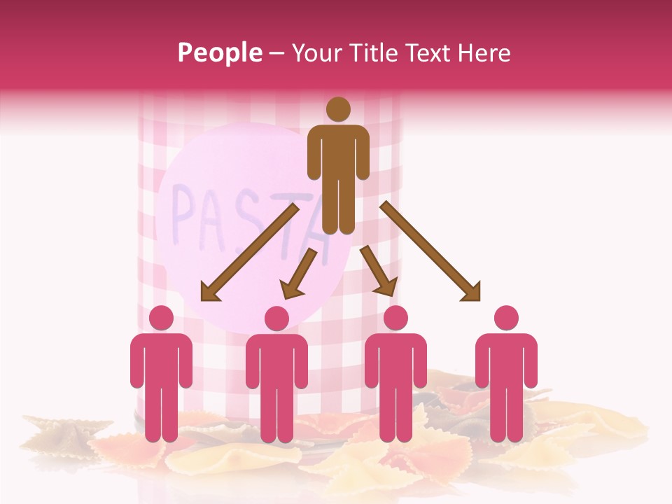 Pasta Bow Utensil PowerPoint Template