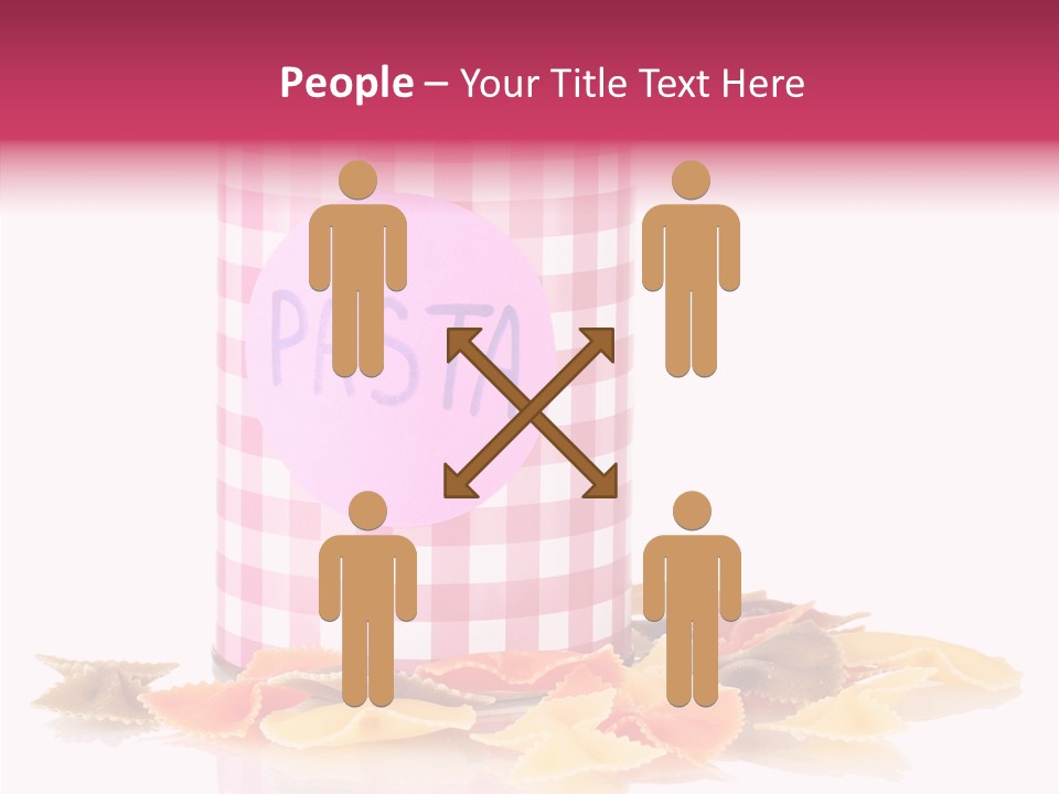 Pasta Bow Utensil PowerPoint Template