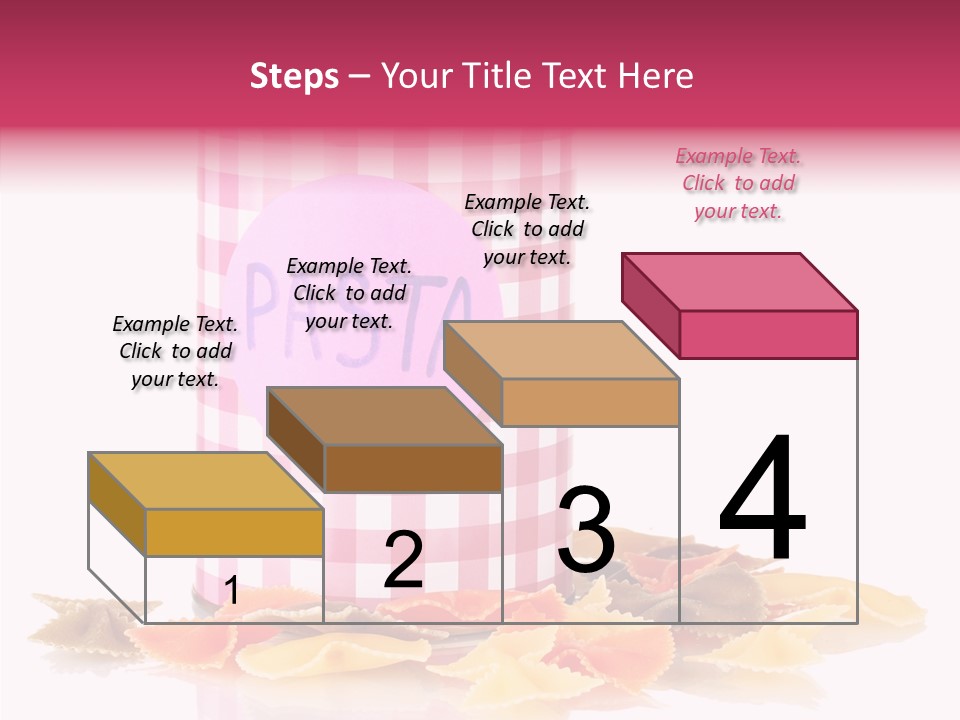 Pasta Bow Utensil PowerPoint Template