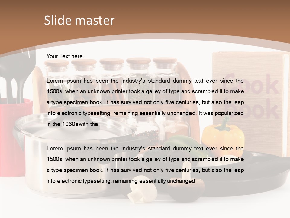 Tableware Nobody Object PowerPoint Template