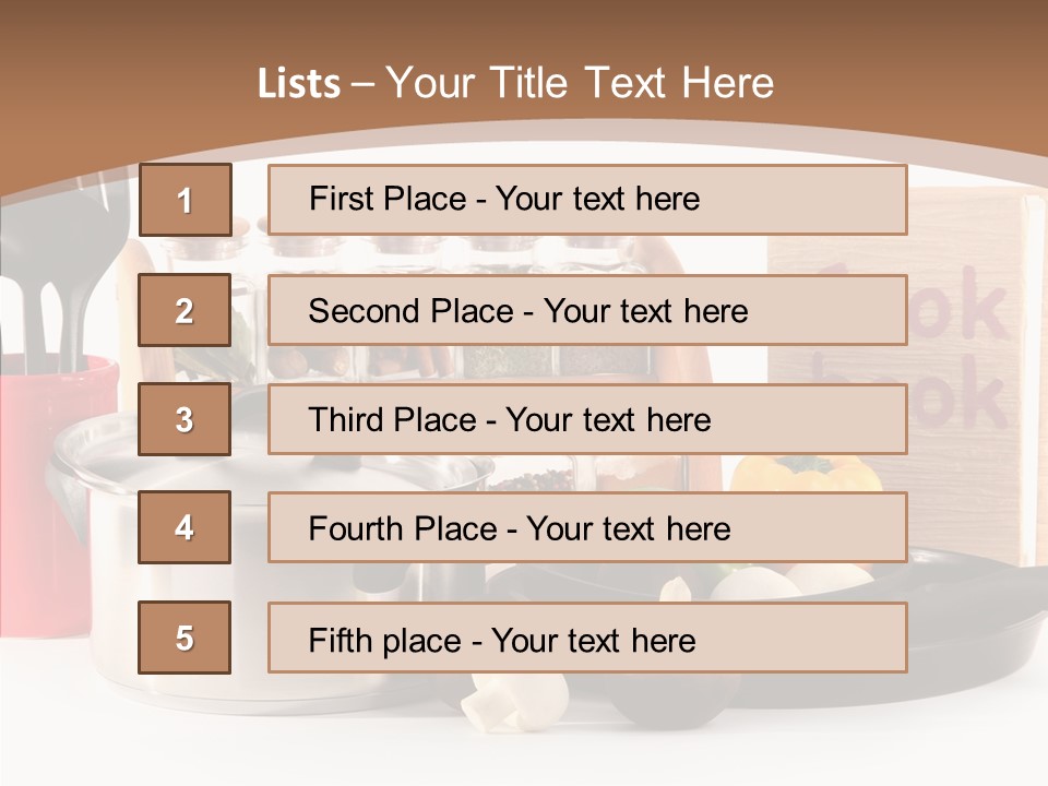Tableware Nobody Object PowerPoint Template