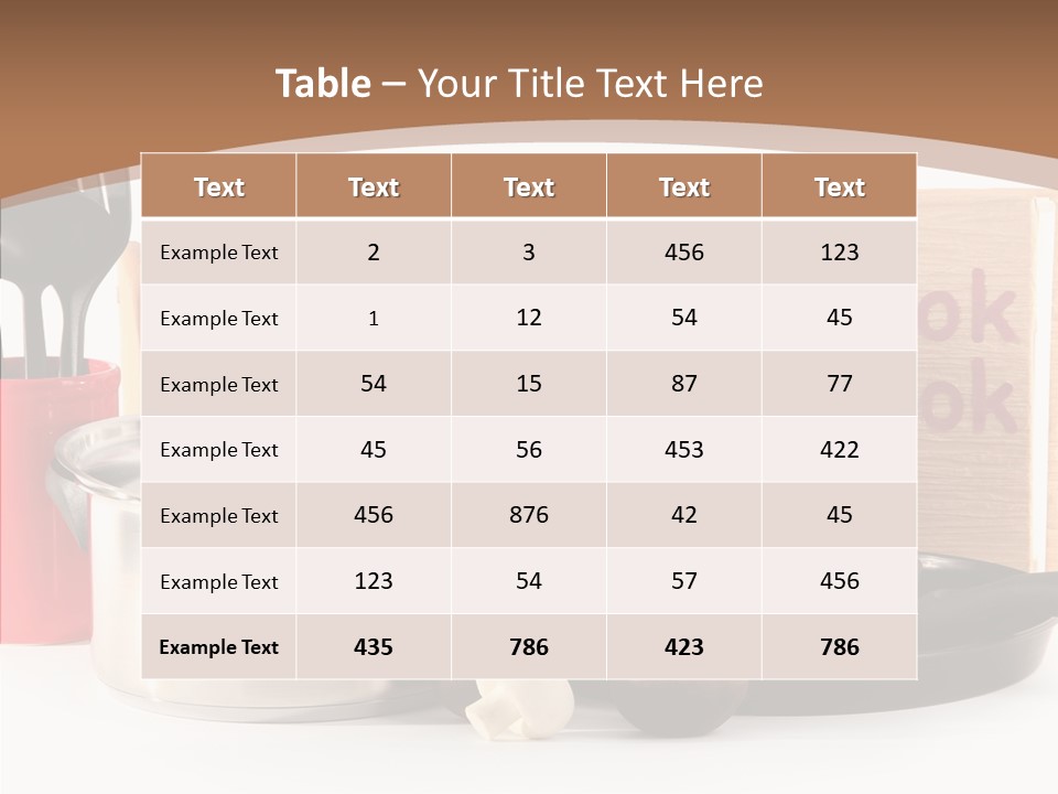 Tableware Nobody Object PowerPoint Template