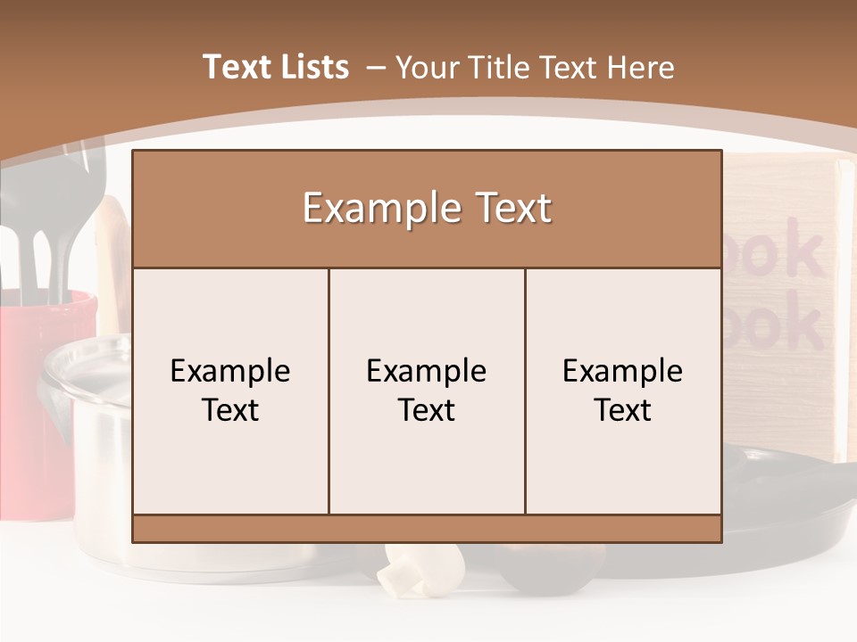 Tableware Nobody Object PowerPoint Template