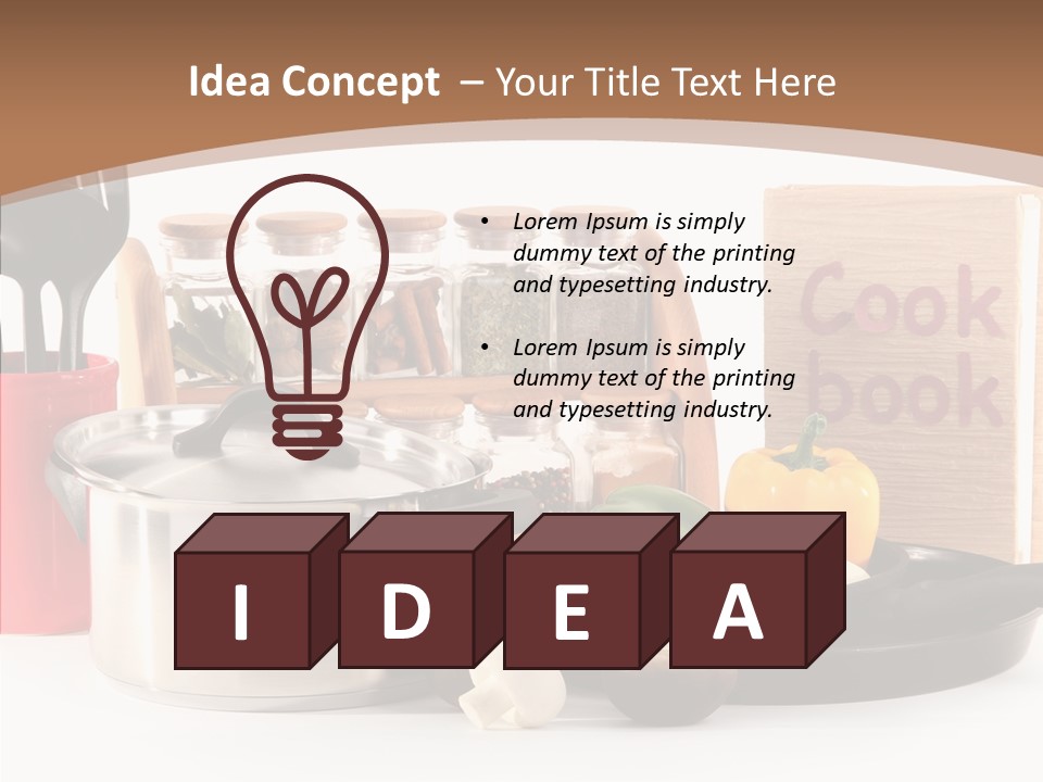 Tableware Nobody Object PowerPoint Template
