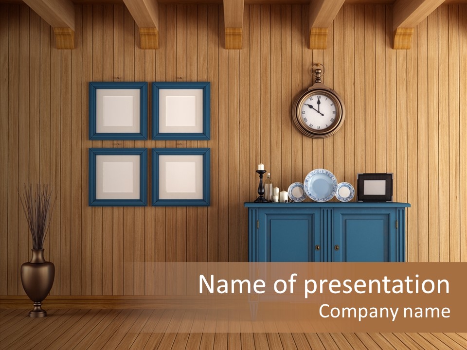 Dresser Nobody Old PowerPoint Template