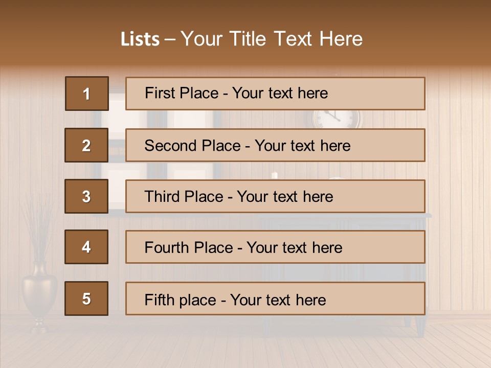 Dresser Nobody Old PowerPoint Template