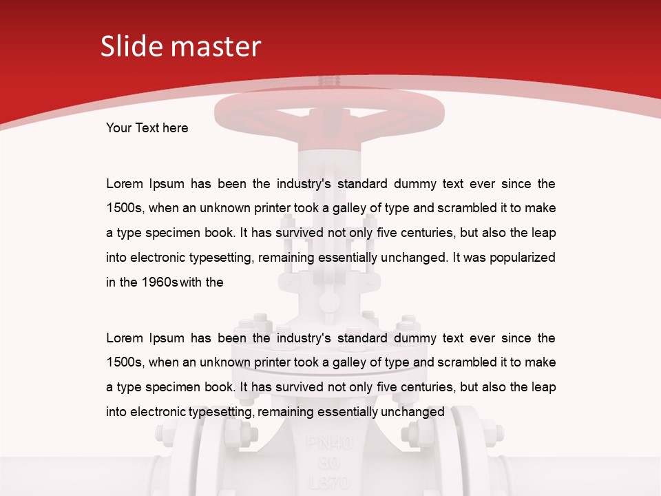 Technology Oil Seam PowerPoint Template