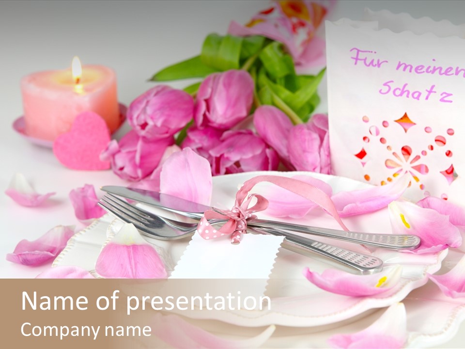 Mother's Day Invitation Flower PowerPoint Template