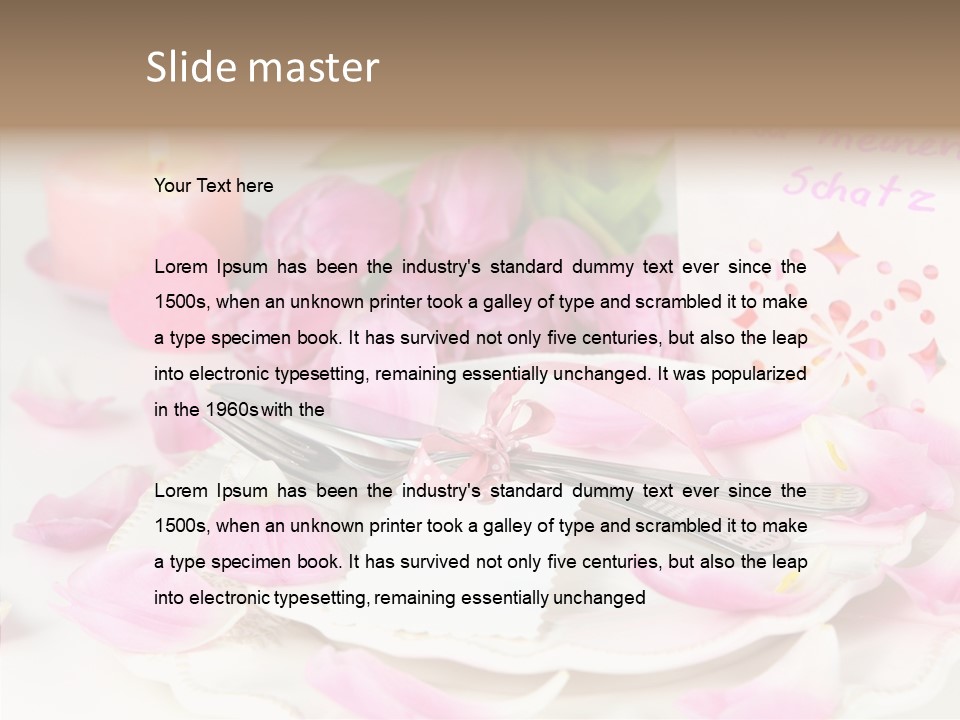Mother's Day Invitation Flower PowerPoint Template