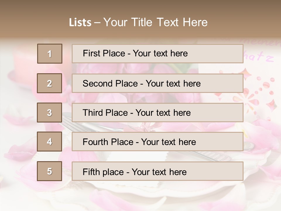 Mother's Day Invitation Flower PowerPoint Template