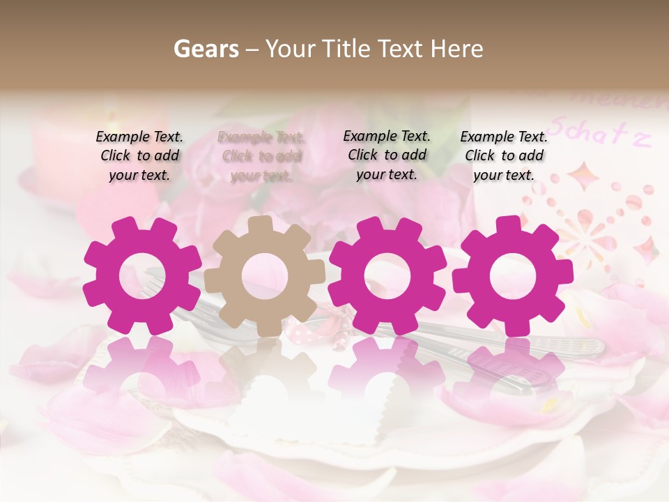 Mother's Day Invitation Flower PowerPoint Template