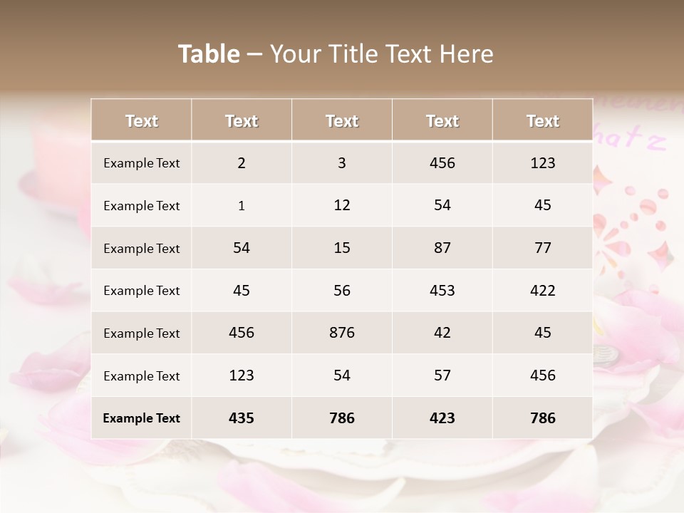 Mother's Day Invitation Flower PowerPoint Template