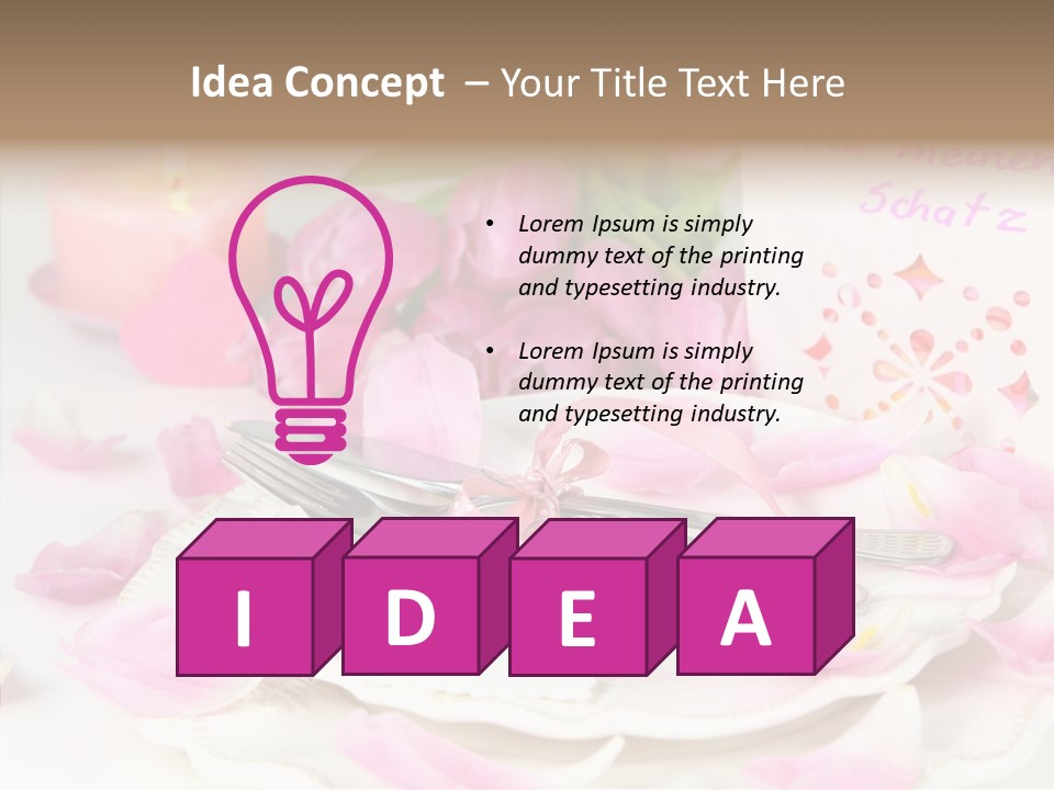 Mother's Day Invitation Flower PowerPoint Template