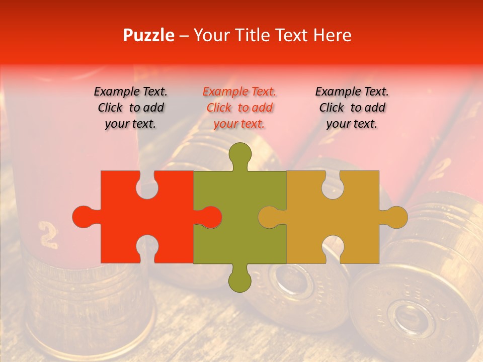 Bullet Fixture Cartridge PowerPoint Template