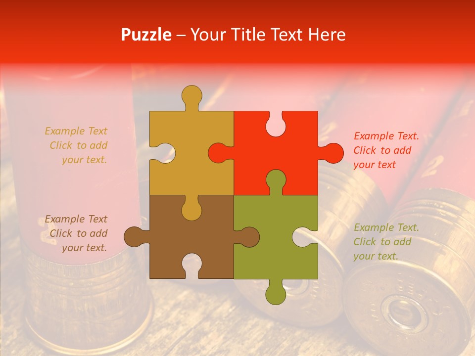 Bullet Fixture Cartridge PowerPoint Template