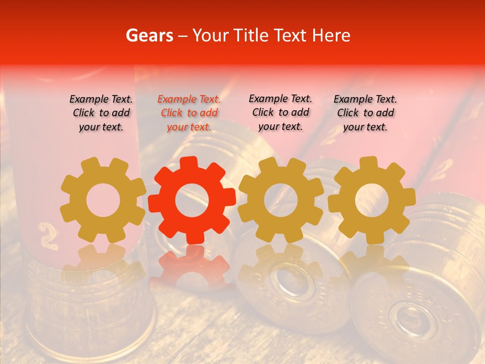 Bullet Fixture Cartridge PowerPoint Template