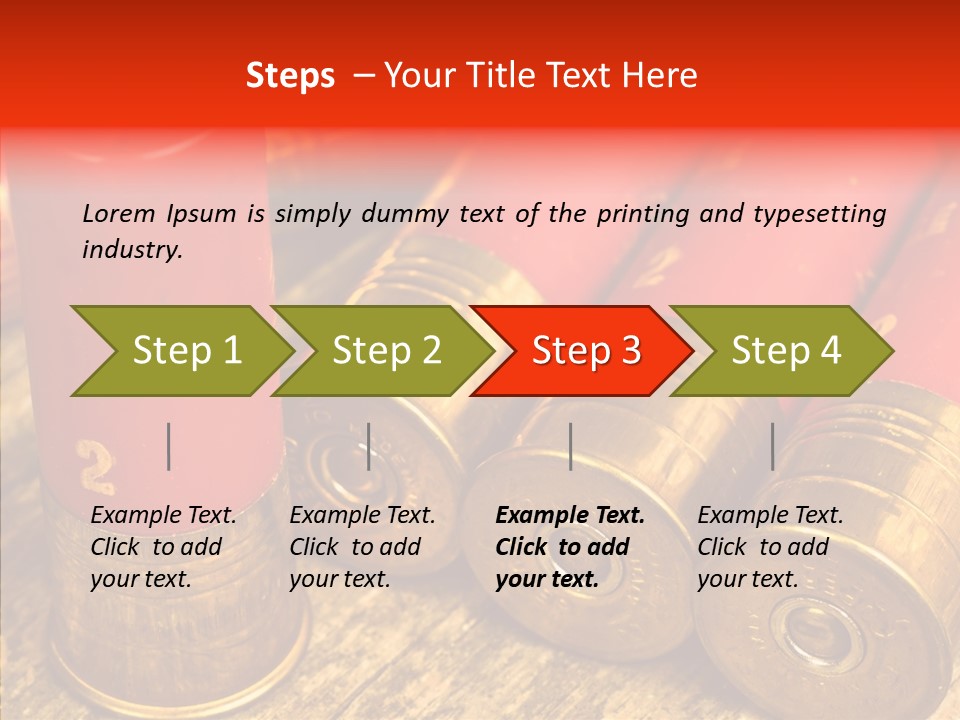 Bullet Fixture Cartridge PowerPoint Template