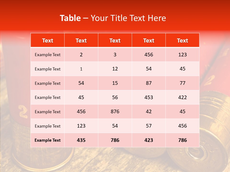 Bullet Fixture Cartridge PowerPoint Template