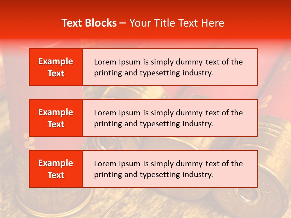 Bullet Fixture Cartridge PowerPoint Template