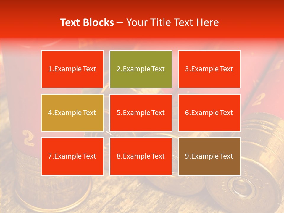 Bullet Fixture Cartridge PowerPoint Template