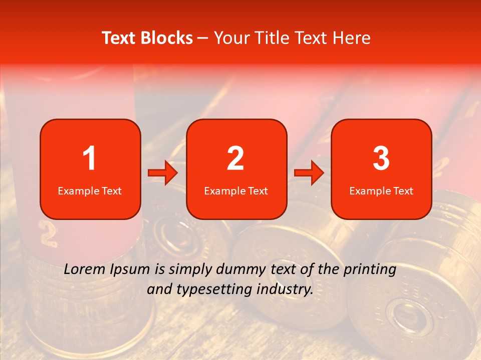 Bullet Fixture Cartridge PowerPoint Template