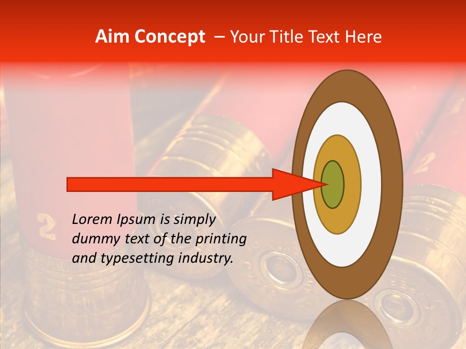 Bullet Fixture Cartridge PowerPoint Template