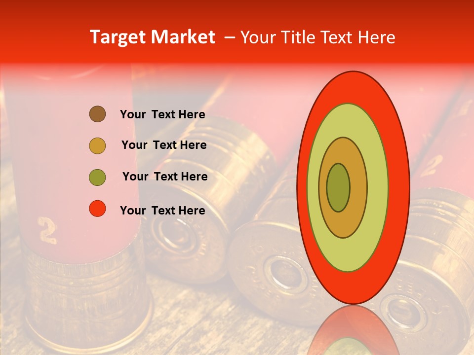 Bullet Fixture Cartridge PowerPoint Template