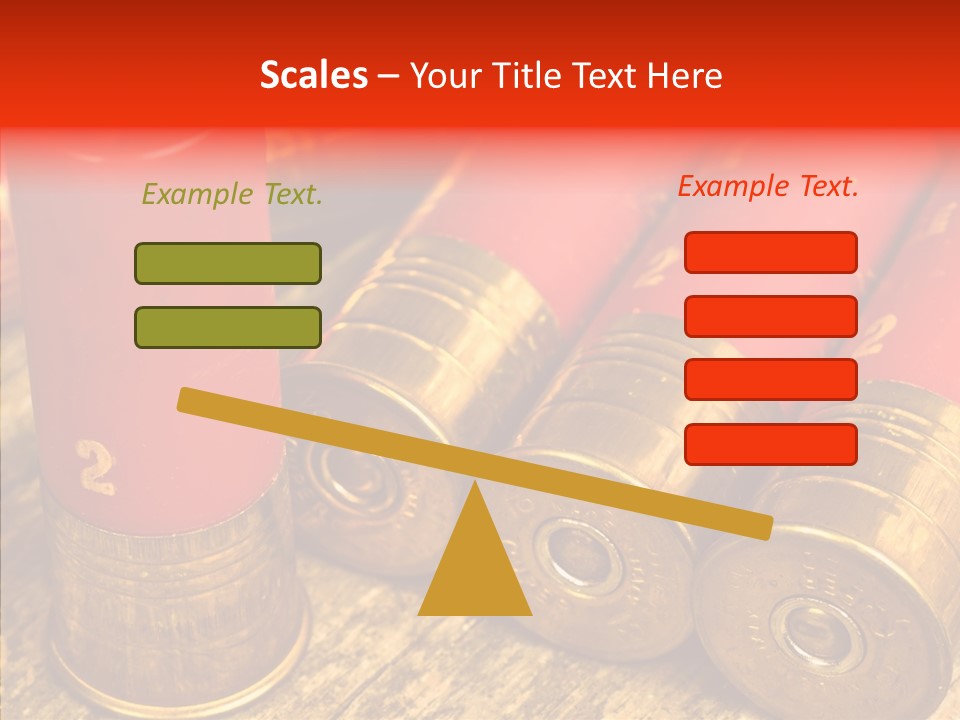Bullet Fixture Cartridge PowerPoint Template