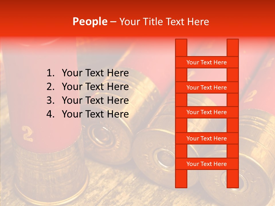 Bullet Fixture Cartridge PowerPoint Template