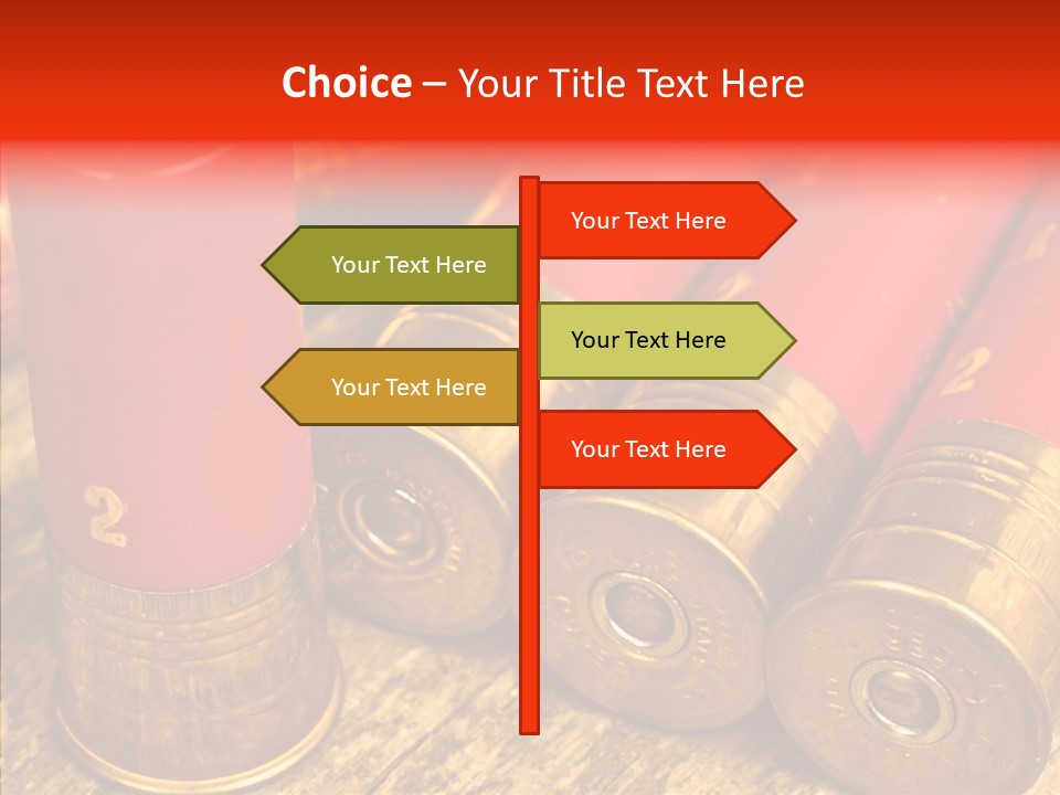 Bullet Fixture Cartridge PowerPoint Template