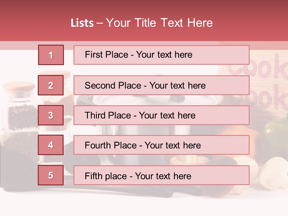 Preparation Cook Collection PowerPoint Template