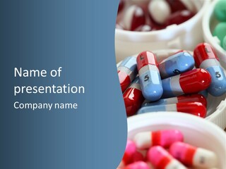 Health Care Bottle Prescription PowerPoint Template