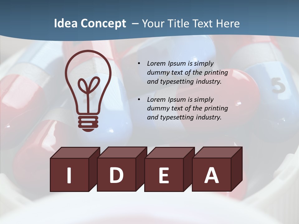 Health Care Bottle Prescription PowerPoint Template