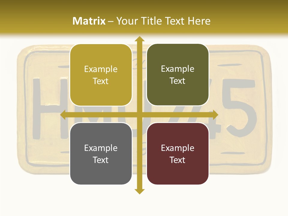 Plates Concept Number PowerPoint Template