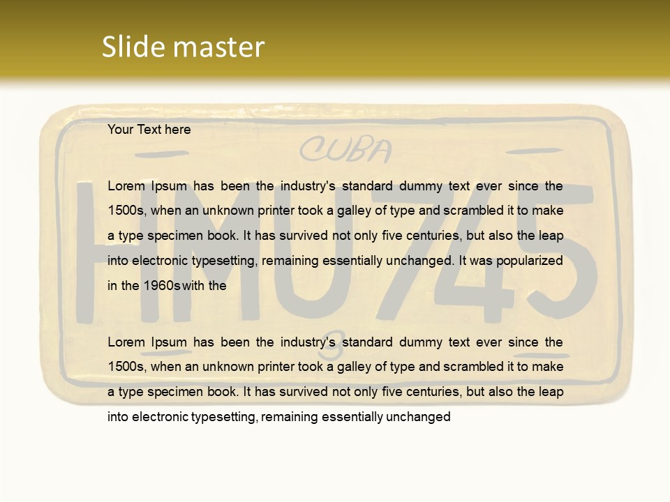 Plates Concept Number PowerPoint Template