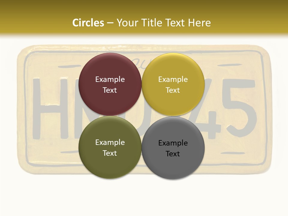 Plates Concept Number PowerPoint Template