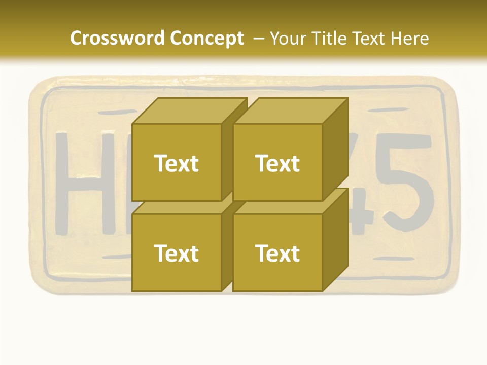 Plates Concept Number PowerPoint Template