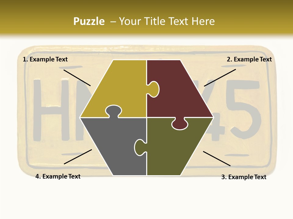 Plates Concept Number PowerPoint Template