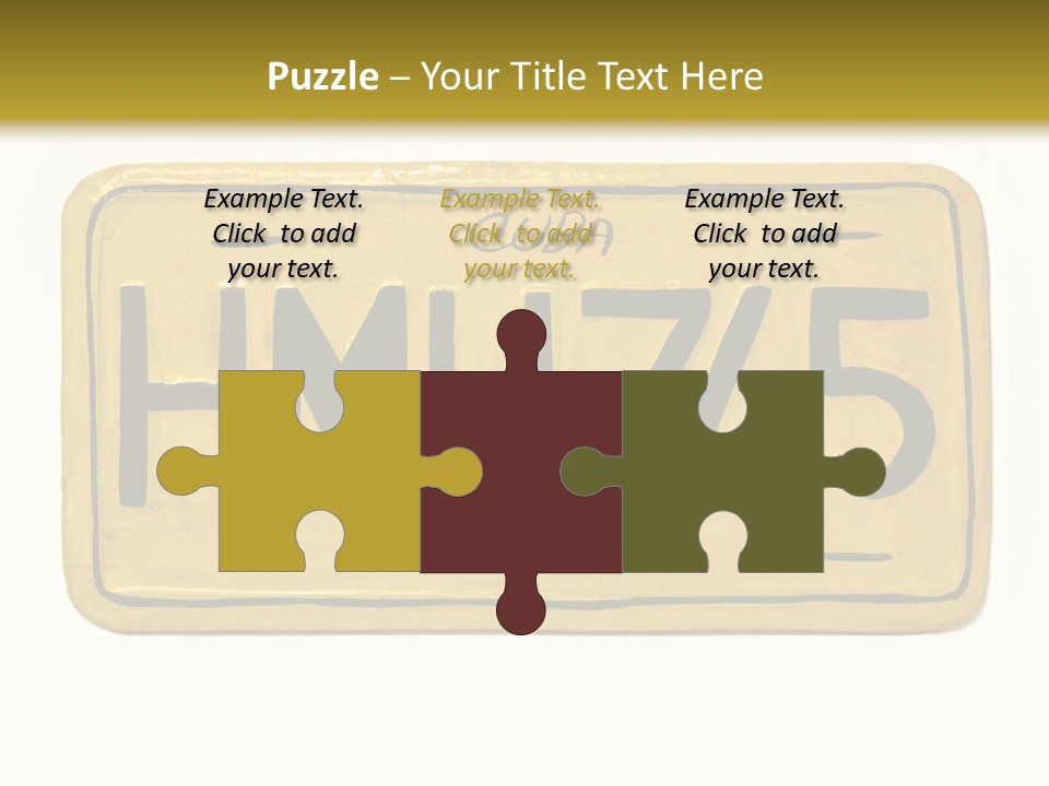 Plates Concept Number PowerPoint Template