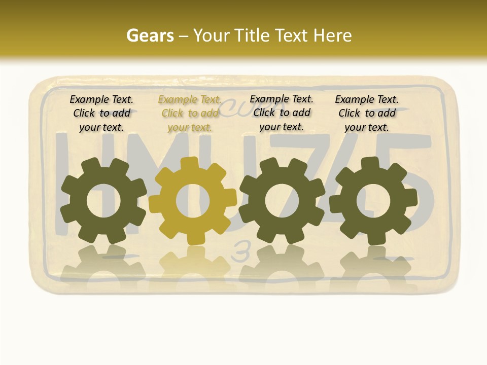 Plates Concept Number PowerPoint Template