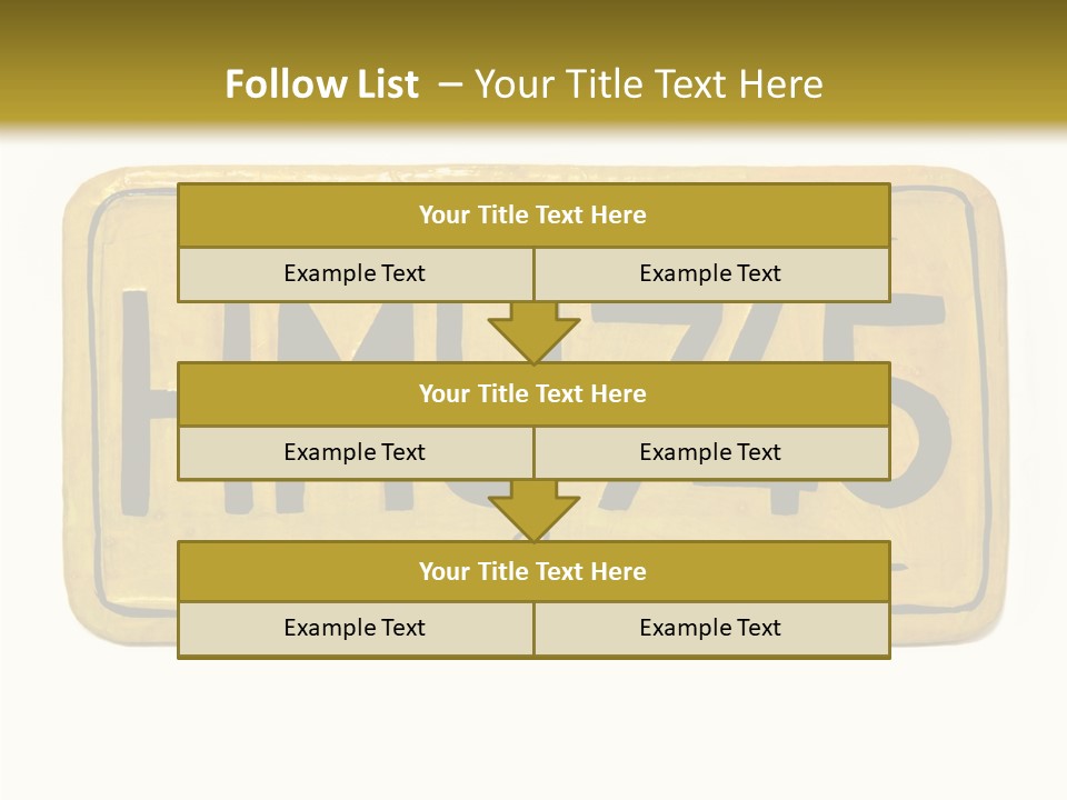 Plates Concept Number PowerPoint Template