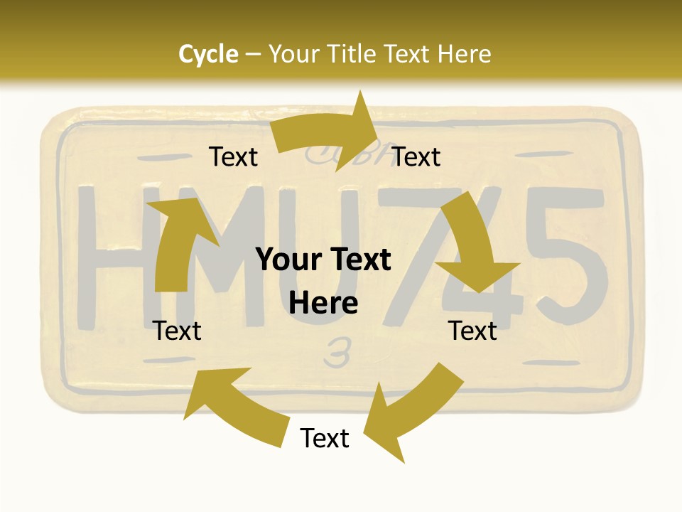 Plates Concept Number PowerPoint Template