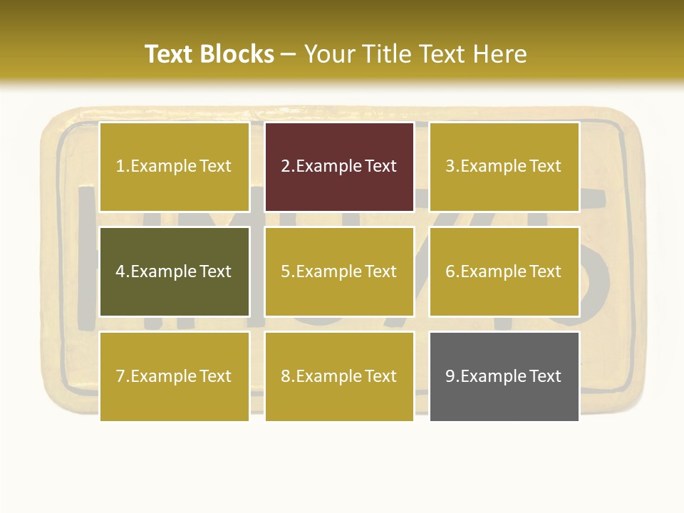 Plates Concept Number PowerPoint Template
