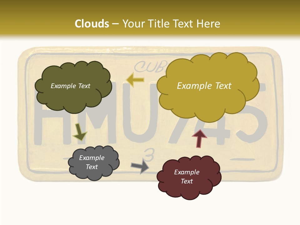 Plates Concept Number PowerPoint Template