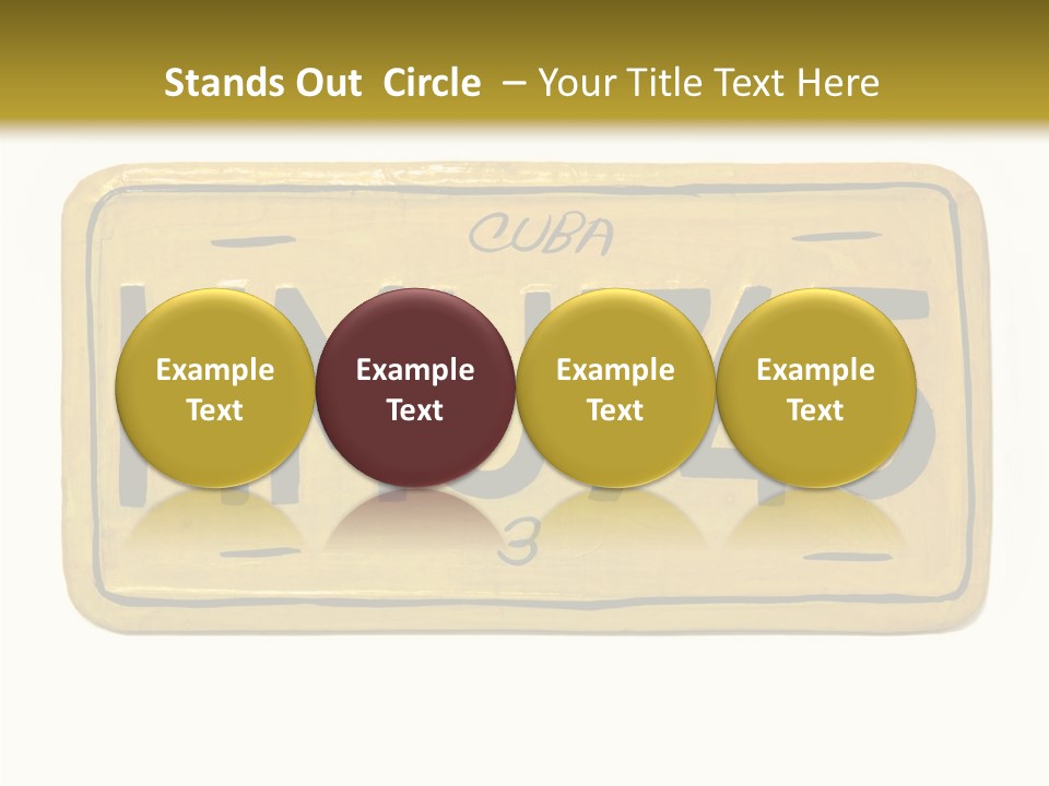 Plates Concept Number PowerPoint Template