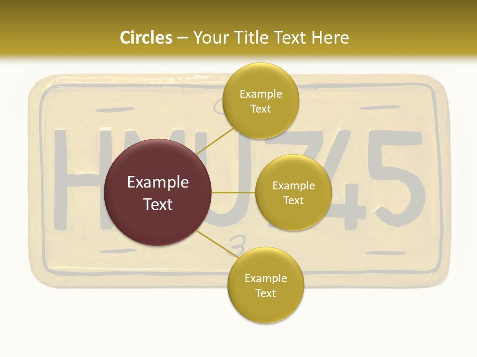 Plates Concept Number PowerPoint Template