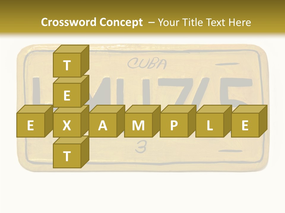 Plates Concept Number PowerPoint Template